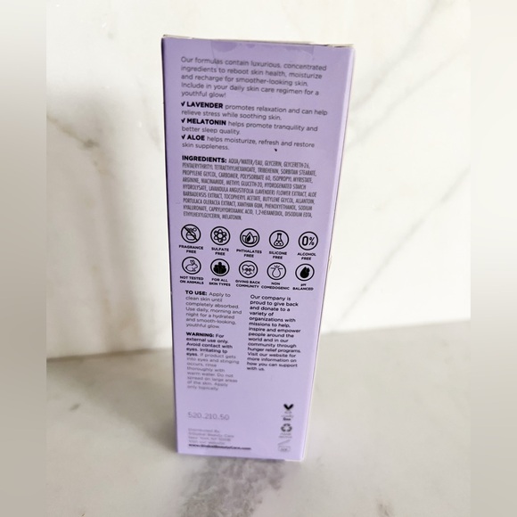 New Global Beauty Care Calming Night skin care gift set with lavender and aloe. - Picture 5 of 11